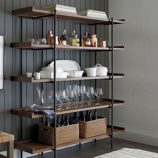 Scandinavian-Inspired Solid Wood Console Table, Bookshelf & Storage Unit