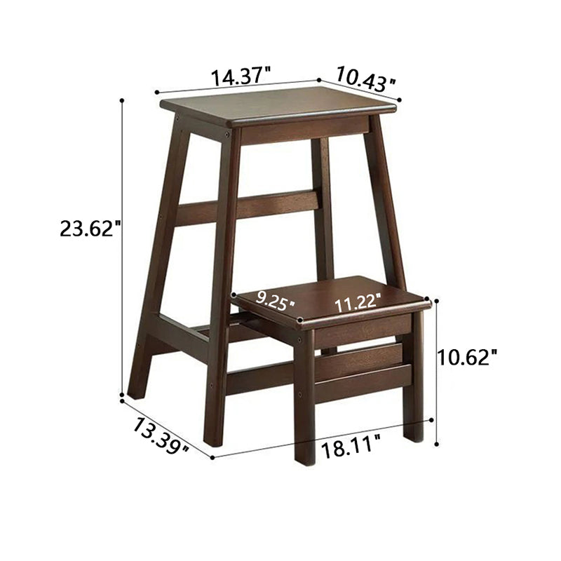 Wooden Portable Step Two Step Kitchen Stool Step Stool Step Ladder