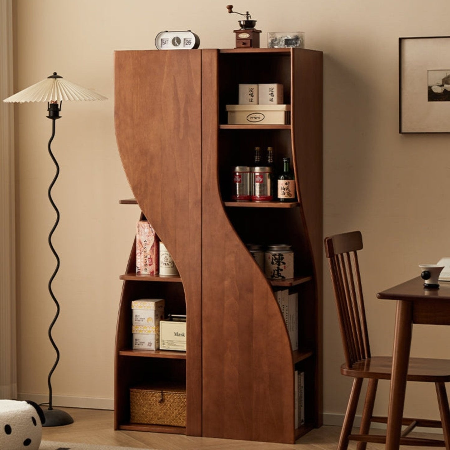 Solid Wood Corner Cabinet