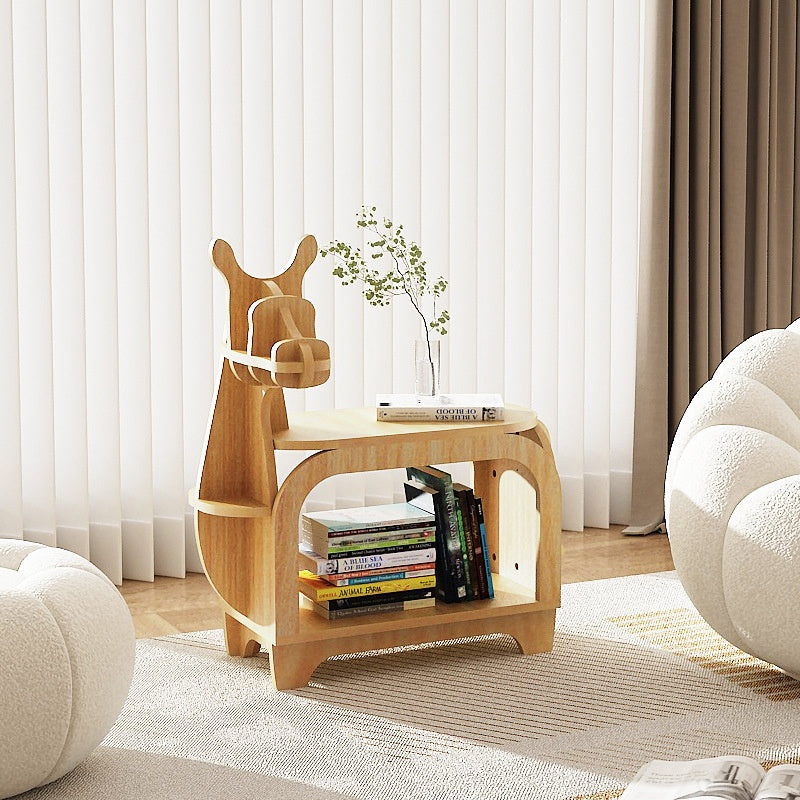 Wooden Horse Animal Shape Bookshelf Storage Rack