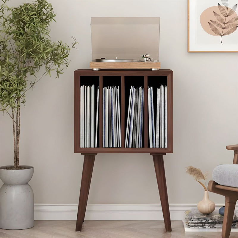 Entryway Record Organizer Record Player Stand With Storage