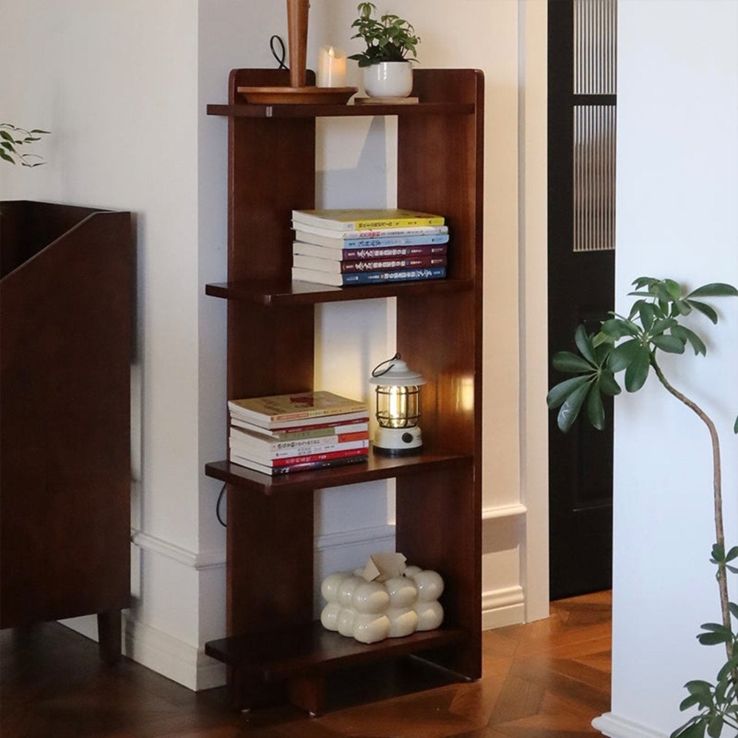 Vintage Solid Wood Bookshelf