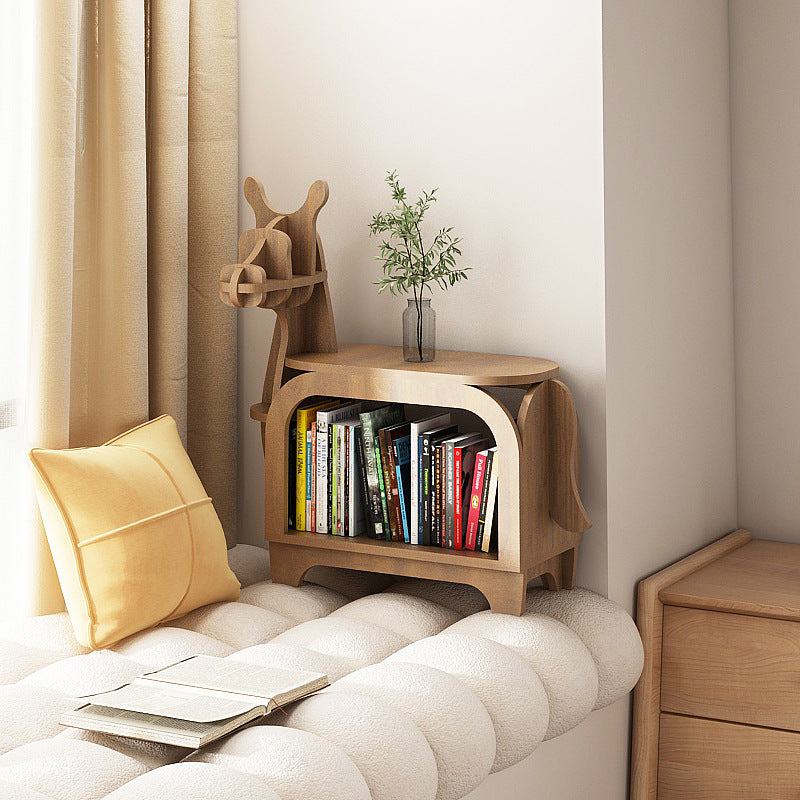 Wooden Horse Animal Shape Bookshelf Storage Rack