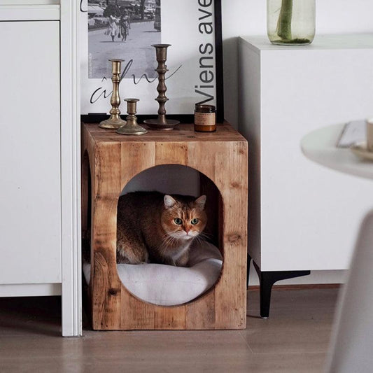 Pet-Friendly Coffee Table | Solid Wood Nightstand