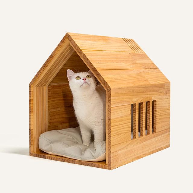 Solid Wood Cabin Dog house small dog house/cat house