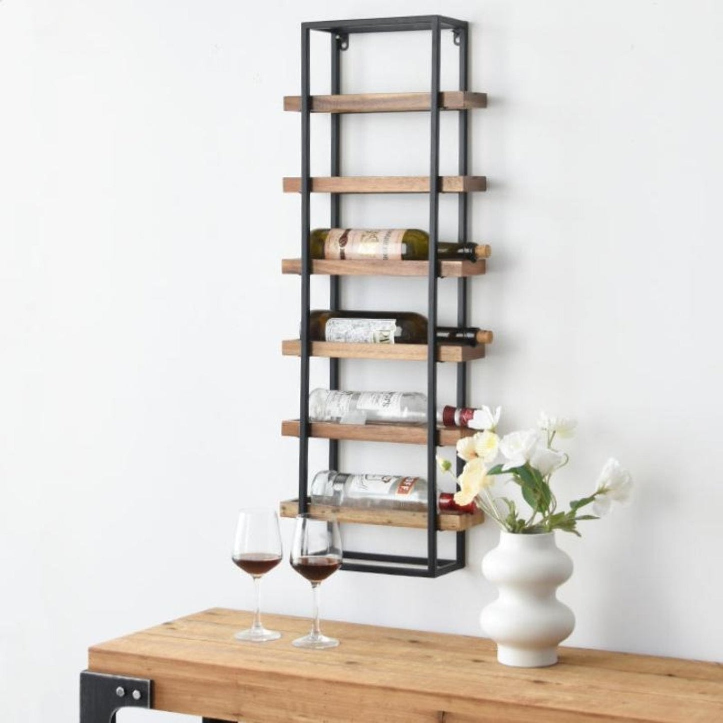 Rack Wall Mount Wine Bottles Holder