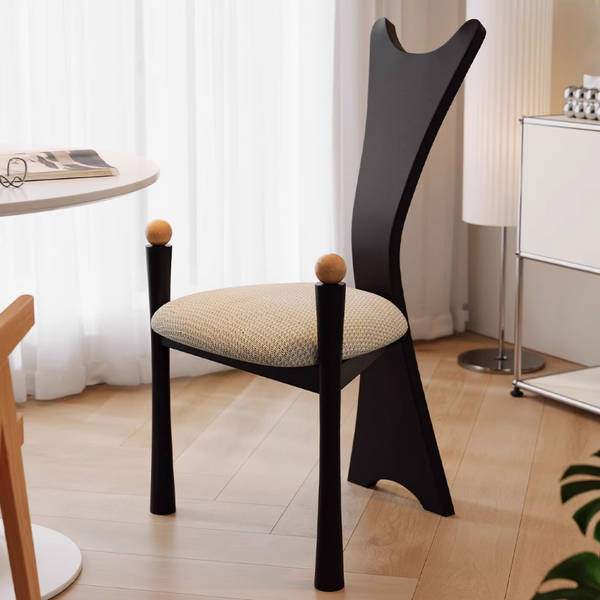 Solid Wood Dining Chair, Upholstered Dining Chair, Modern Dining Chair, Backrest Dining Chair