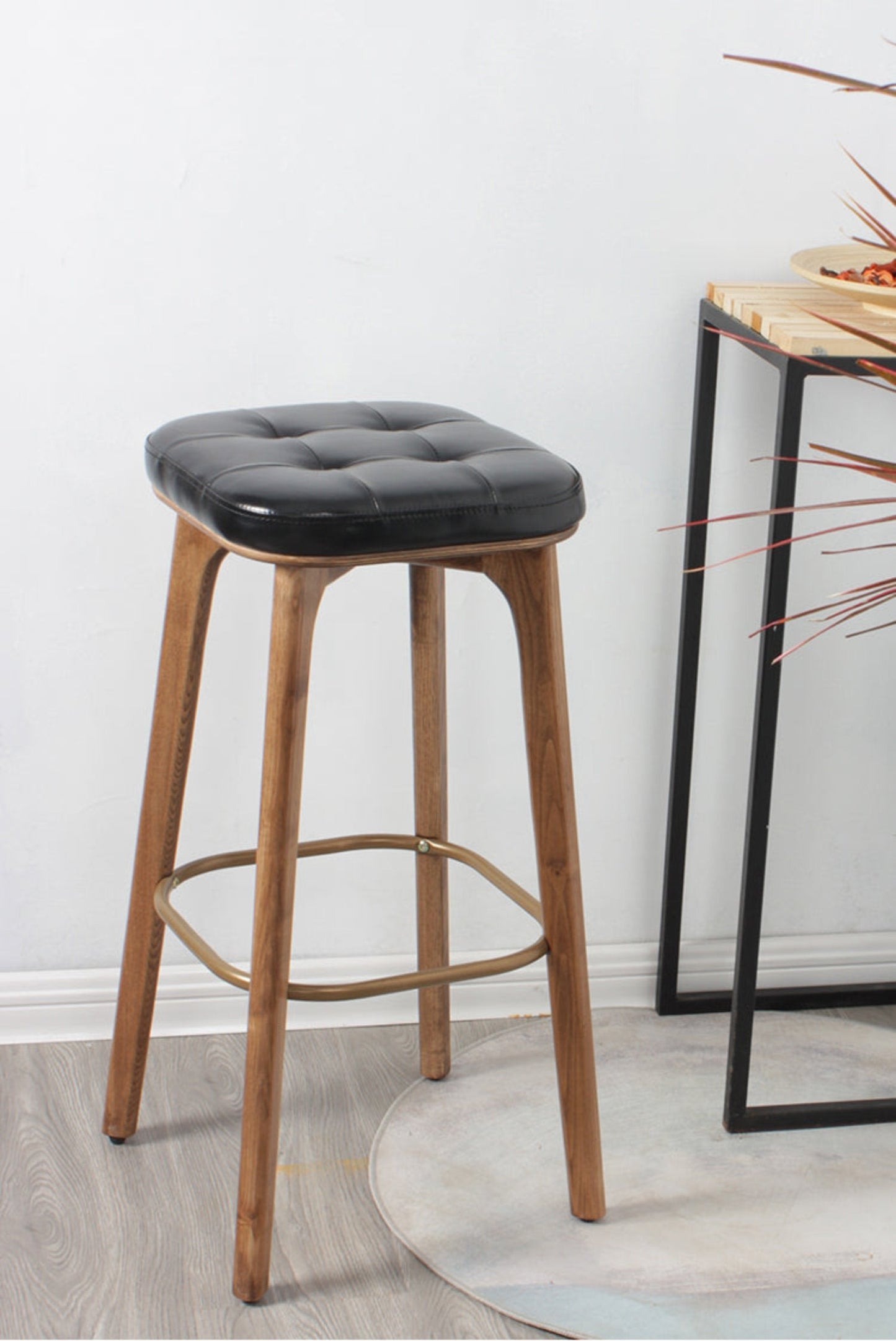 Classic Modern Industrial Bar Stools Set of 2