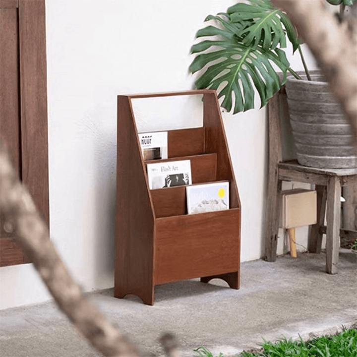Walnut Magazine Rack Walnut Color Magazine Rack – Woodartdeal