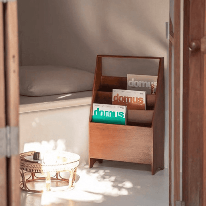 Colorful Magazine Rack Walnut Color Magazine Rack – Woodartdeal