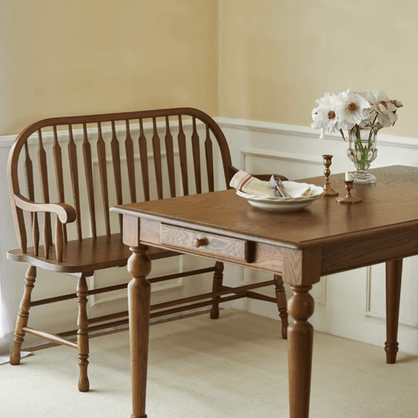 Oak Wood Double Windsor Chair