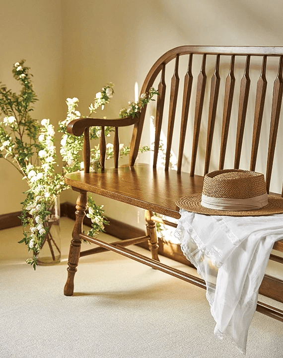 Oak Wood Double Windsor Chair