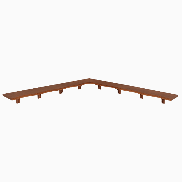 Petal Teak Wall Shelf