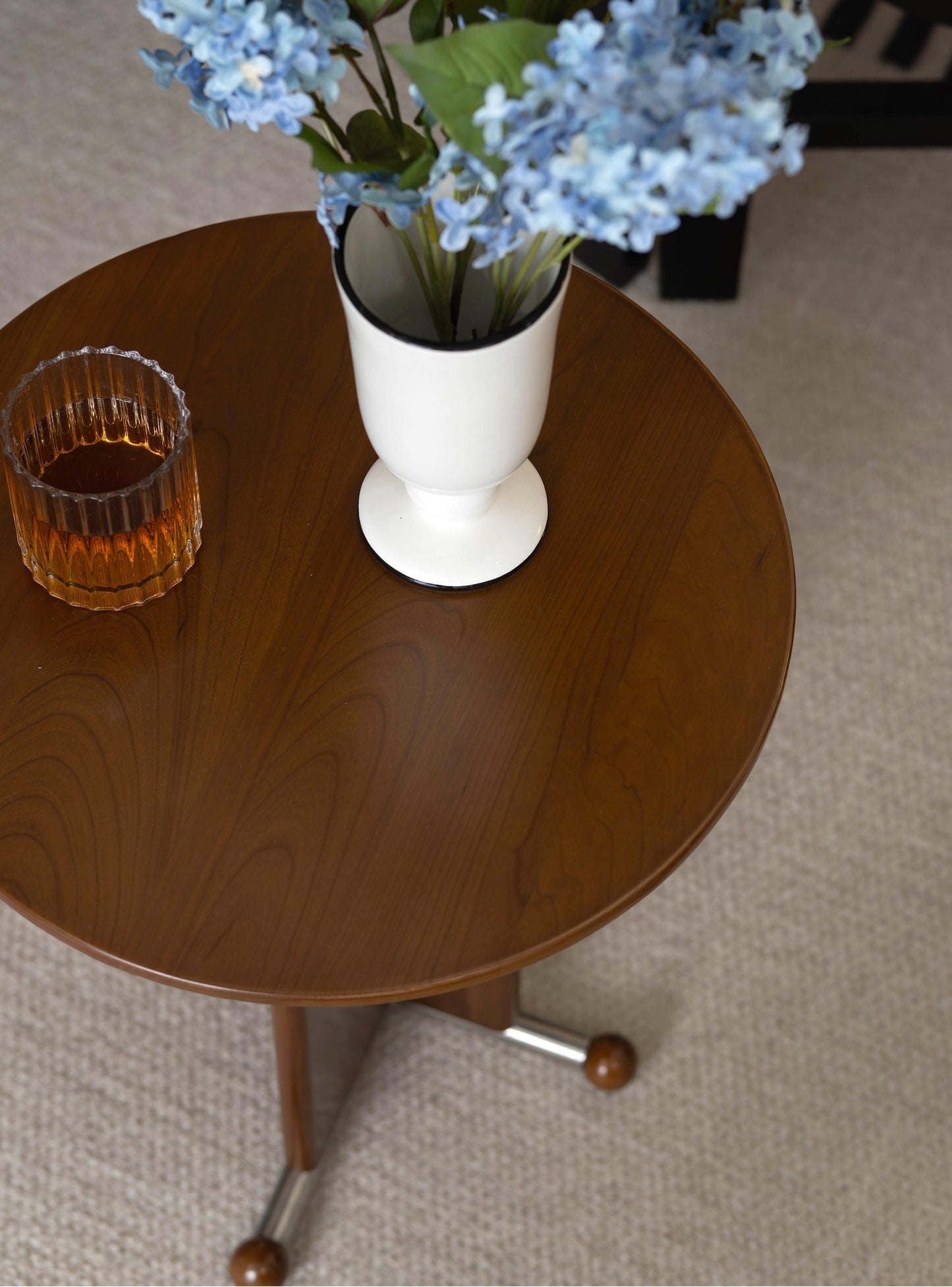 Cherry wood Sofa Side Table