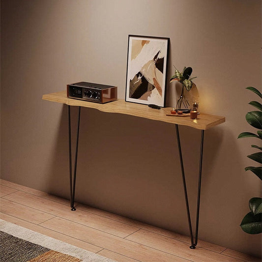 Live Edge Simple Solid Wood Console Table