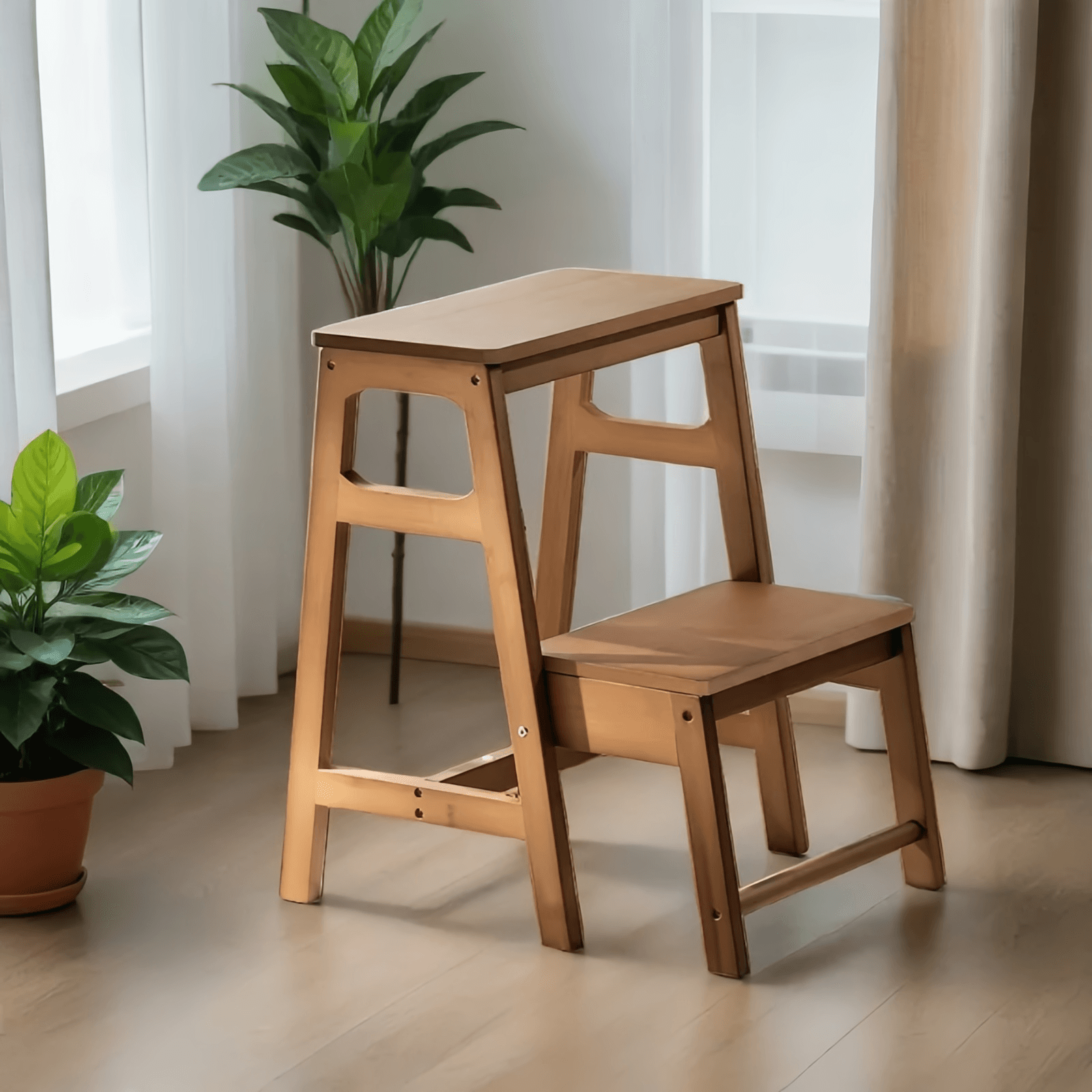 Foldable Stool Portable 2 Step Collapsible Stool Wide Folding Counter Stools