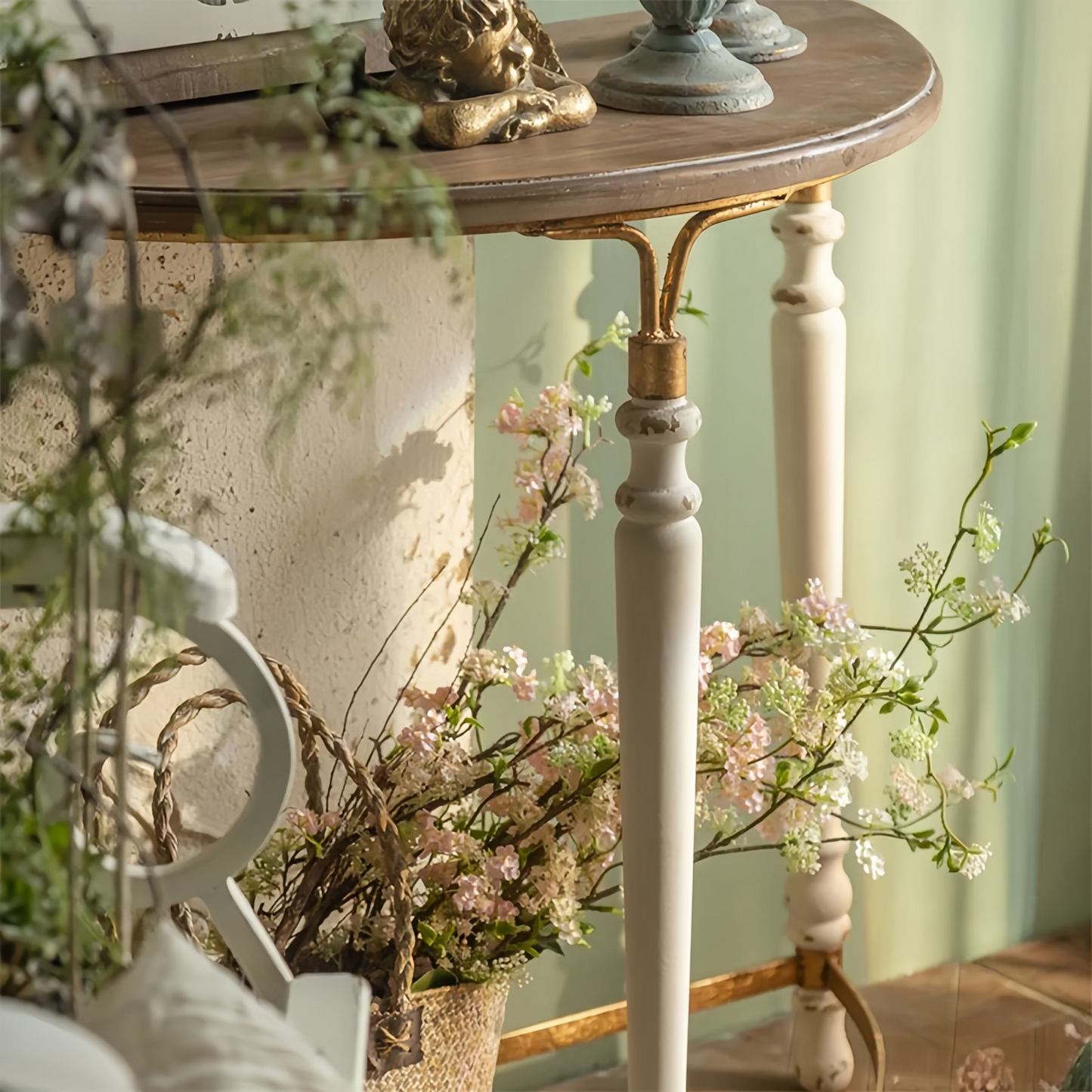 Wooden Demilune Tables Half A Circle Table Half Moon Console Table