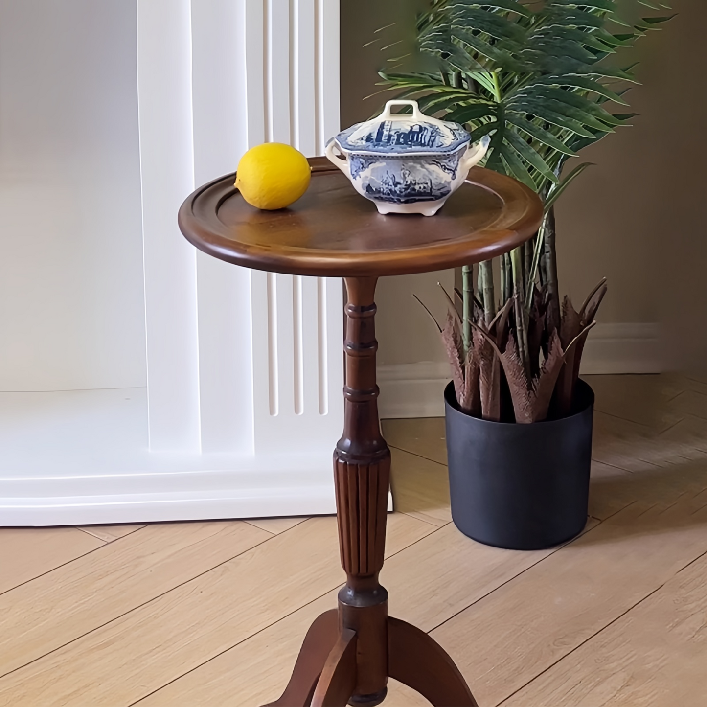 Small Round Accent Table Wood Round End Tables For Living Room