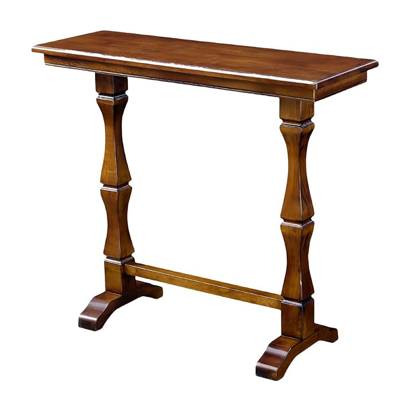 Solid Wood Counter Table, High-Legged Long Bar Table,Living Room Console Table