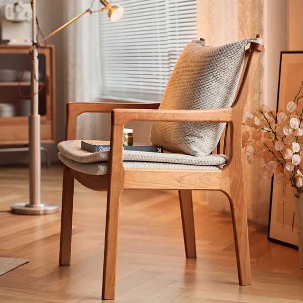 Wooden Dining Chair, Modern Dining Chair, Backrest Dining Chair, Upholstered Dining Chair, Lounge Chair