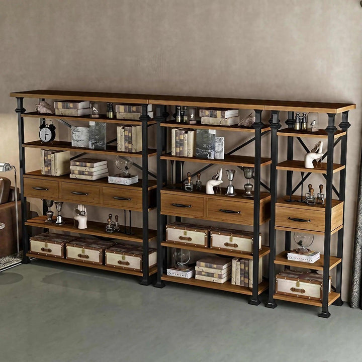 Storage Rack For Display Solid Wood Floor Multi-Layer Storage Rack Display Rack Storage Shelves ...