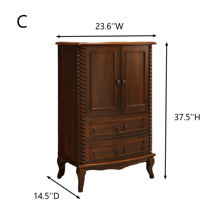 Solid Wood Drawer Storage Cabinet