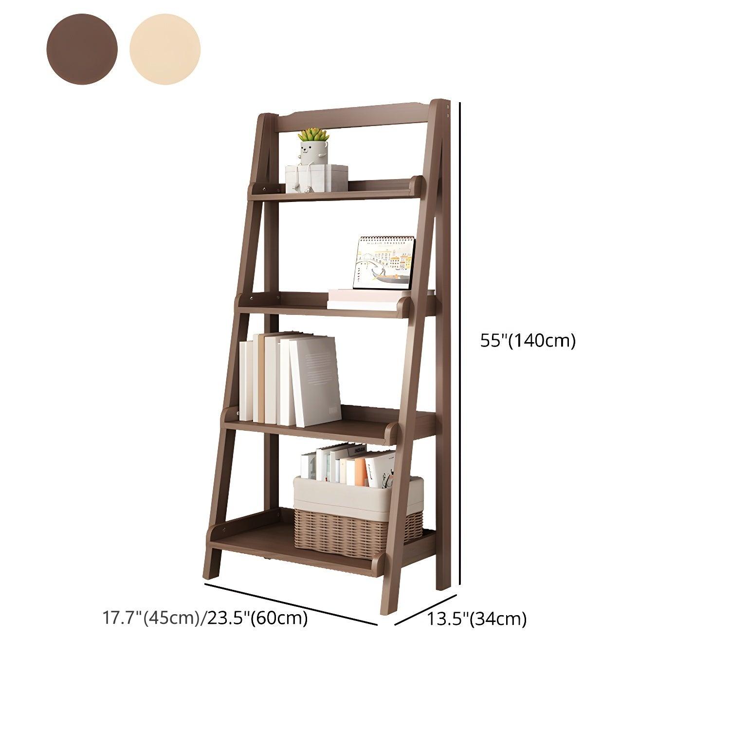 4-Tier Floor Standing Bookshelf with Open Design Shelving Unit - Woodartdeal