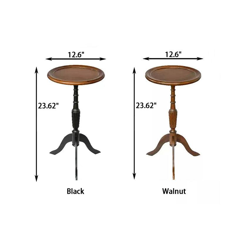 Small Round Accent Table Wood Round End Tables For Living Room