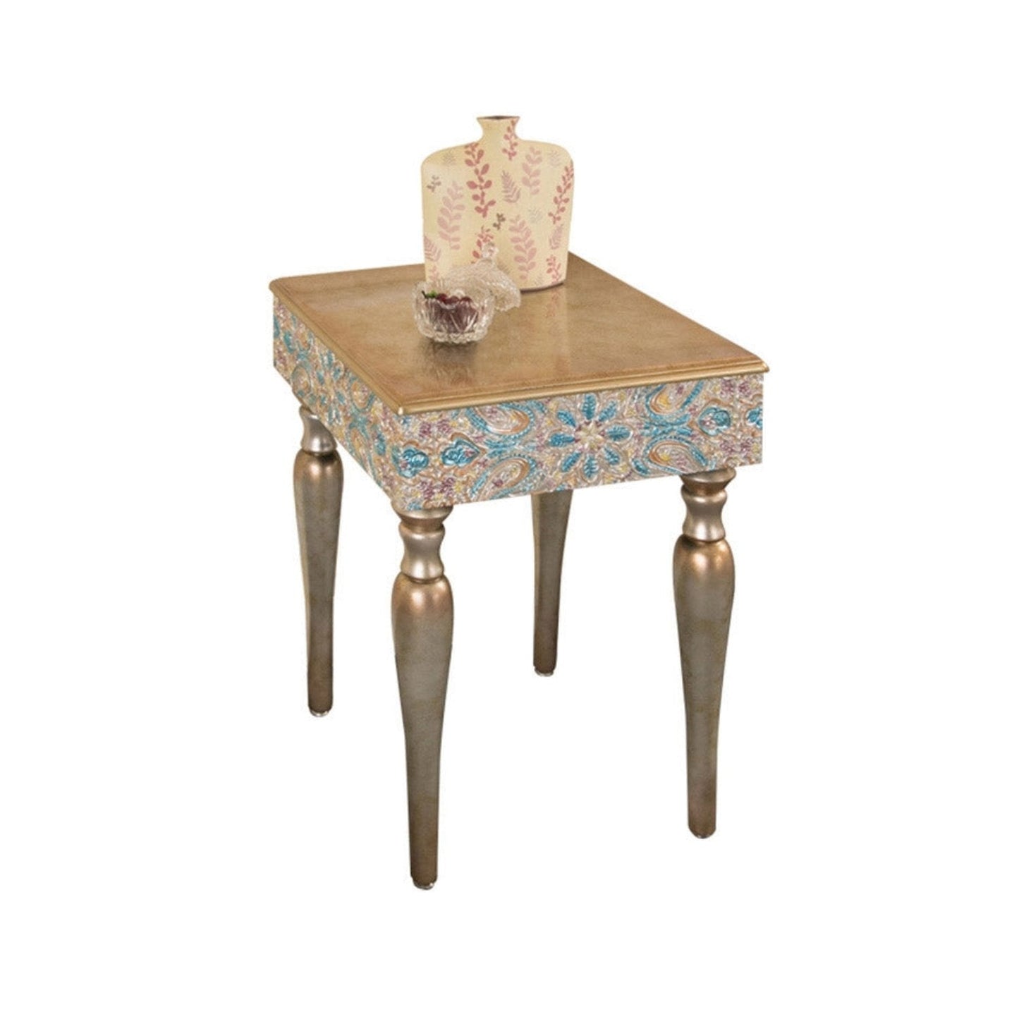 Vintage End Table | Antique End Table | Square Side Table