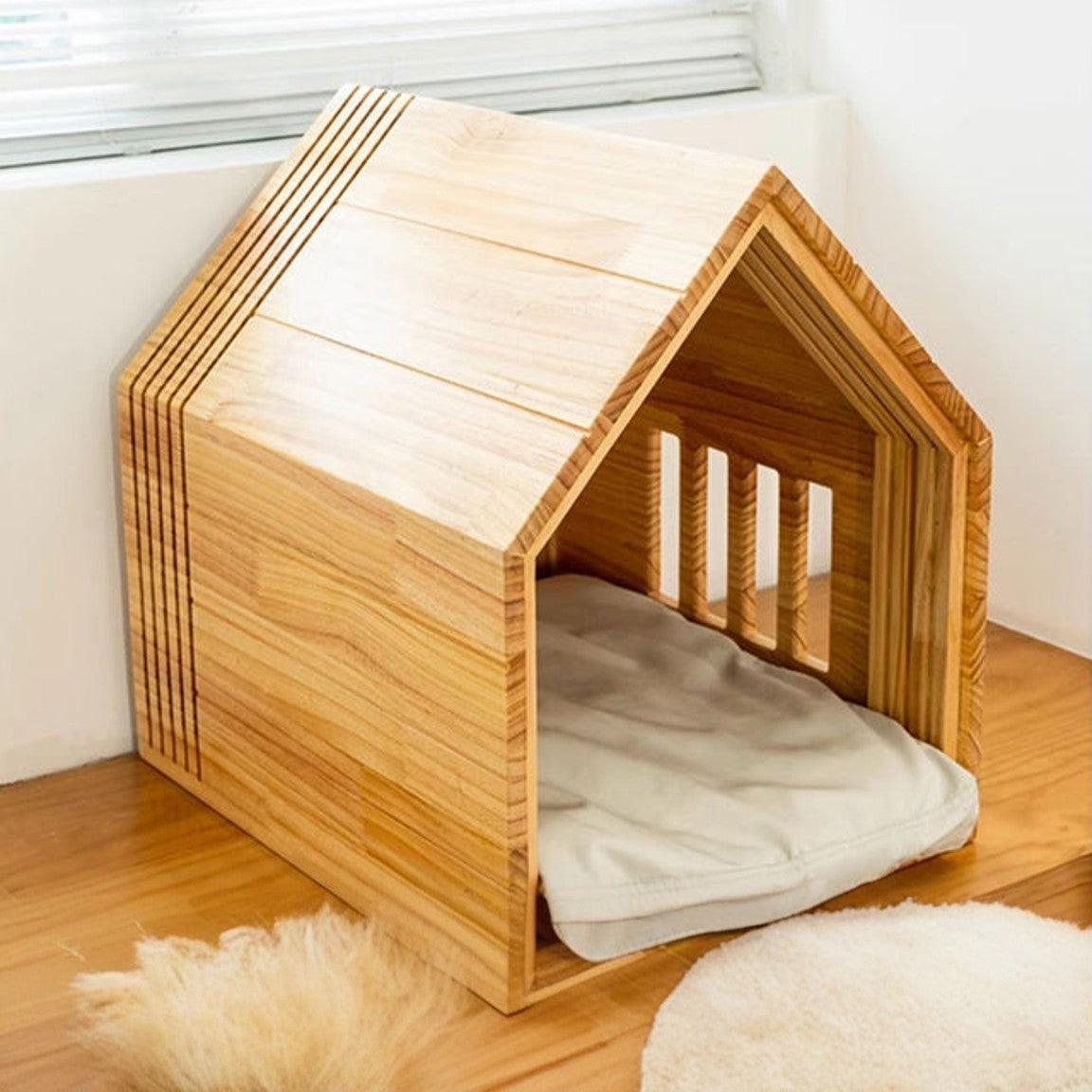 Solid Wood Cabin Dog house small dog house/cat house