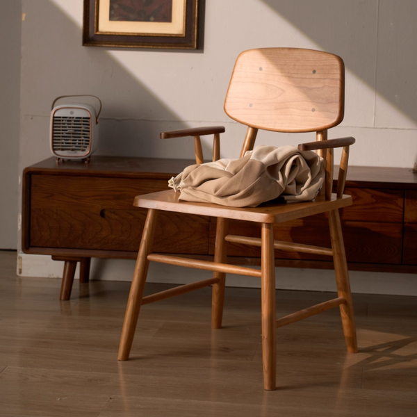 Wooden Dining Chair, Modern Dining Chair, Backrest Dining Chair, Dining Chair With Arms, Hanging Dining Chair