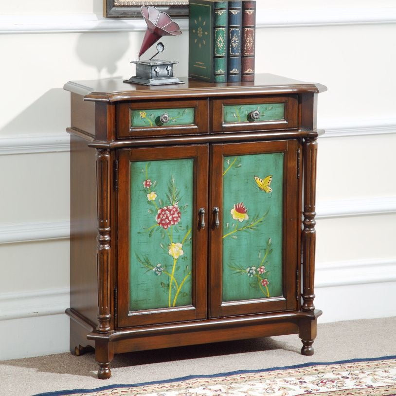 Farmhouse Style Painted Storage Cabinet