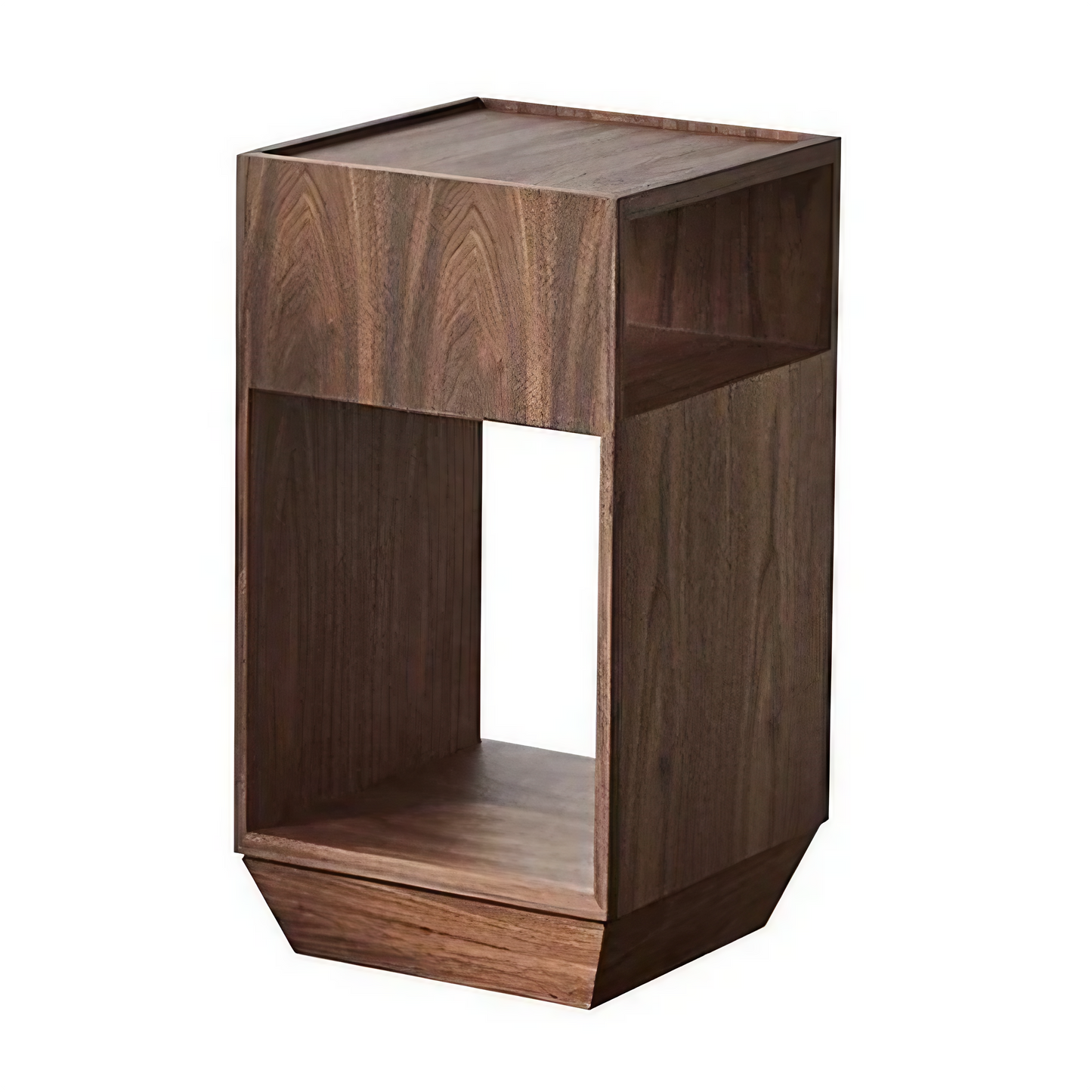 Rubik's Cube Rotating Storage Solid Wood Side Table