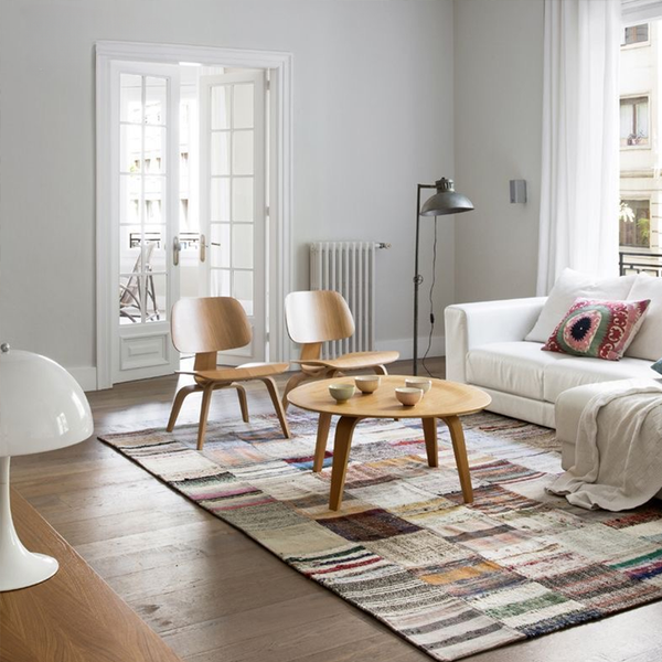Mid-Century Modern Solid Wood Lounge Chair – Handcrafted Comfort & Timeless Style