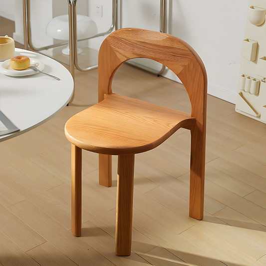 2 Pack Solid Wood Stackable Dining Chairs – Fully Assembled Modern Simplicity Wooden Accent Chairs