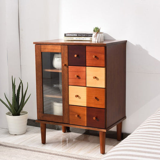 Colorful Solid Wood Storage Cabinet