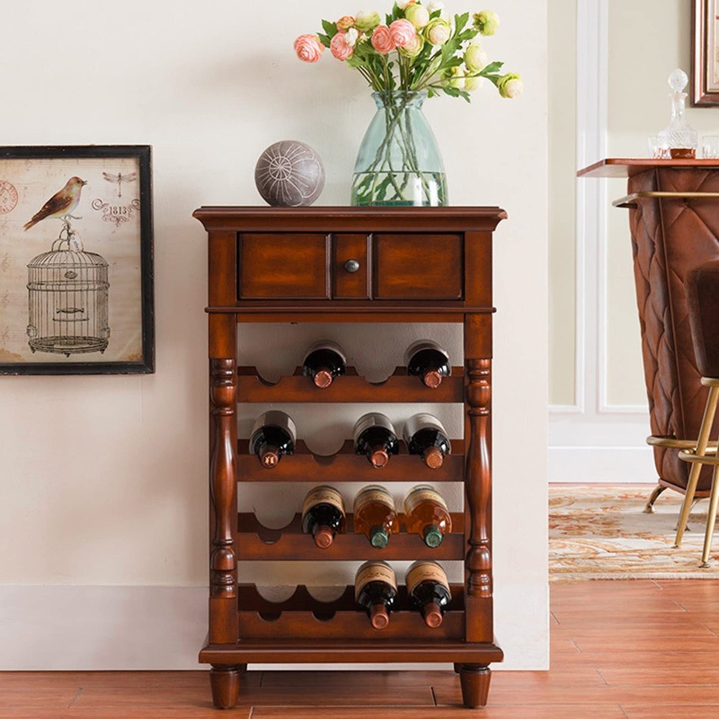 Wine Display Rack Freestanding Wine Racks & Cabinets