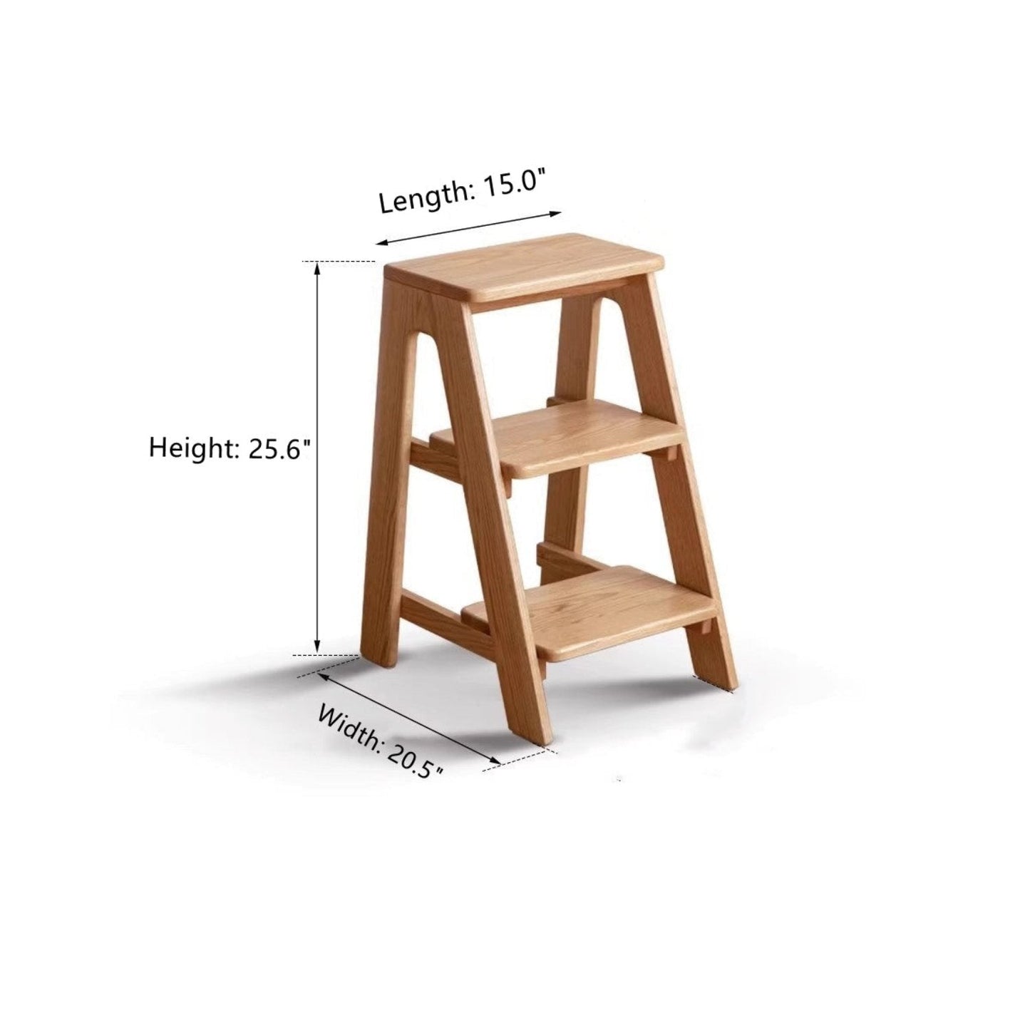 Oak solid wood step stool