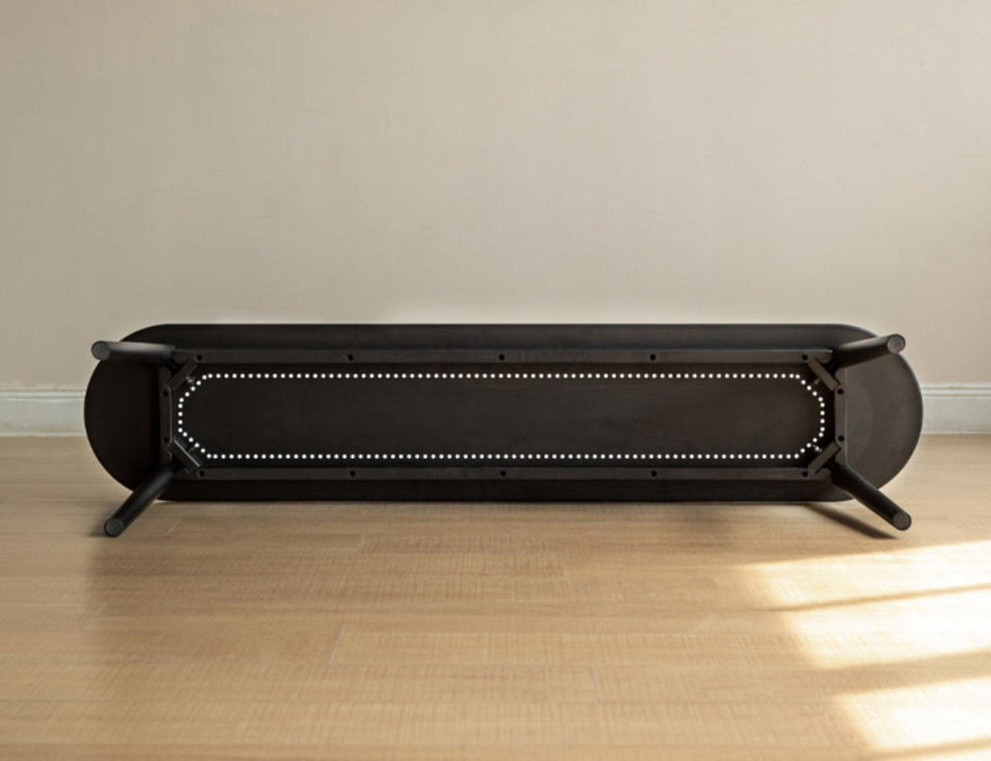 Solid wood Nordic long bench