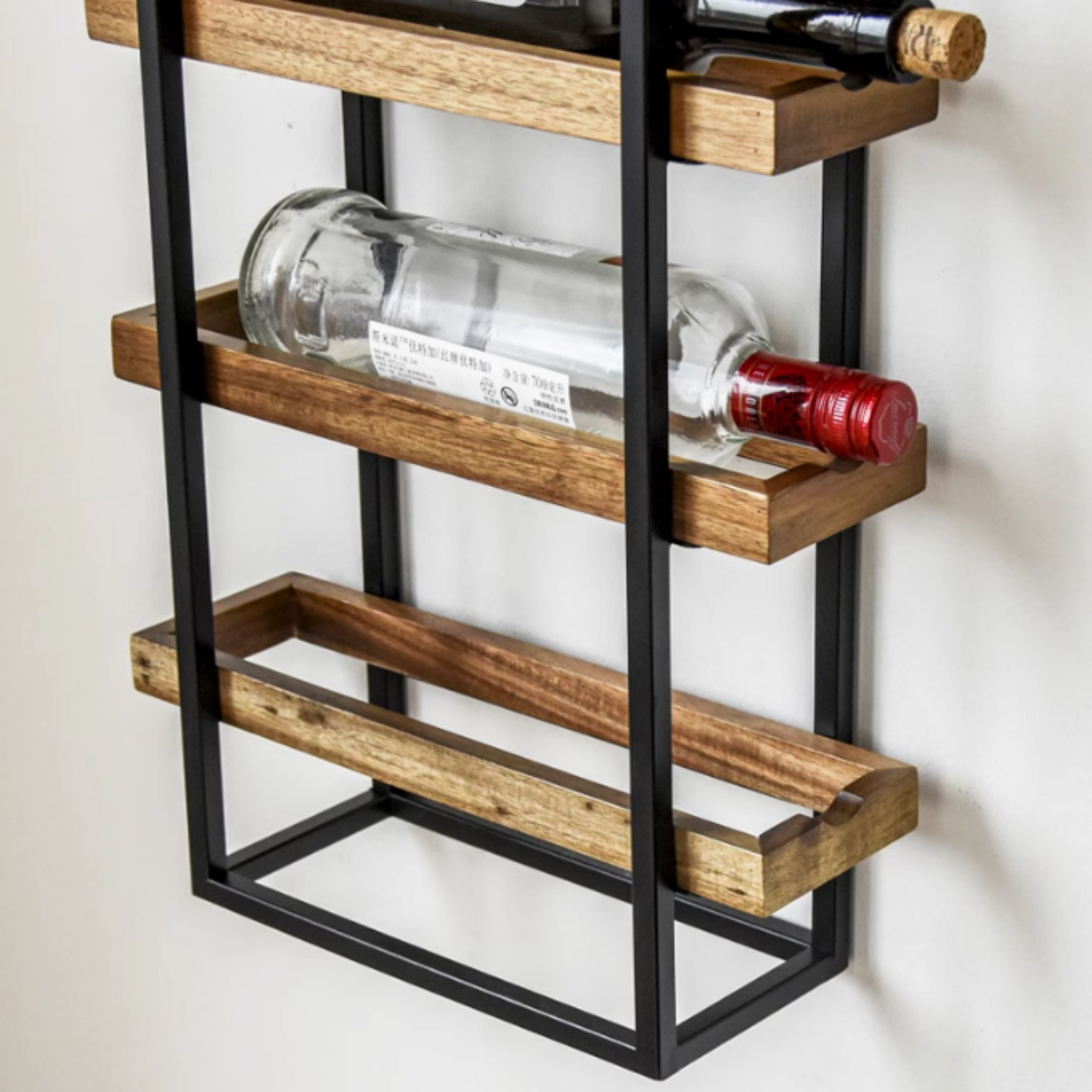 Rack Wall Mount Wine Bottles Holder