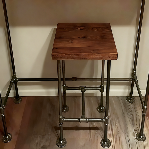 H24" /28" | Industrial Pipe Heavy Duty Bar Stool (Set of 1)