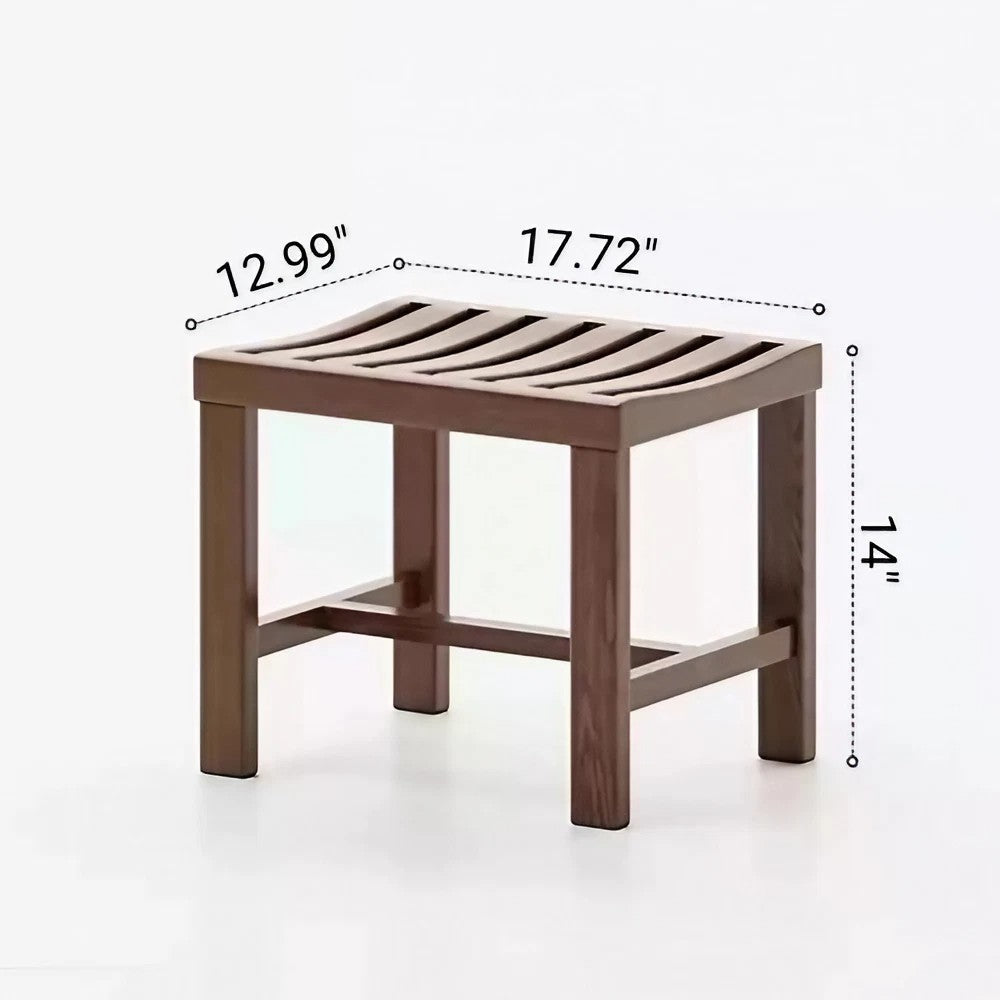 Solid Wood Waterproof And Non-Slip Bathroom Stool