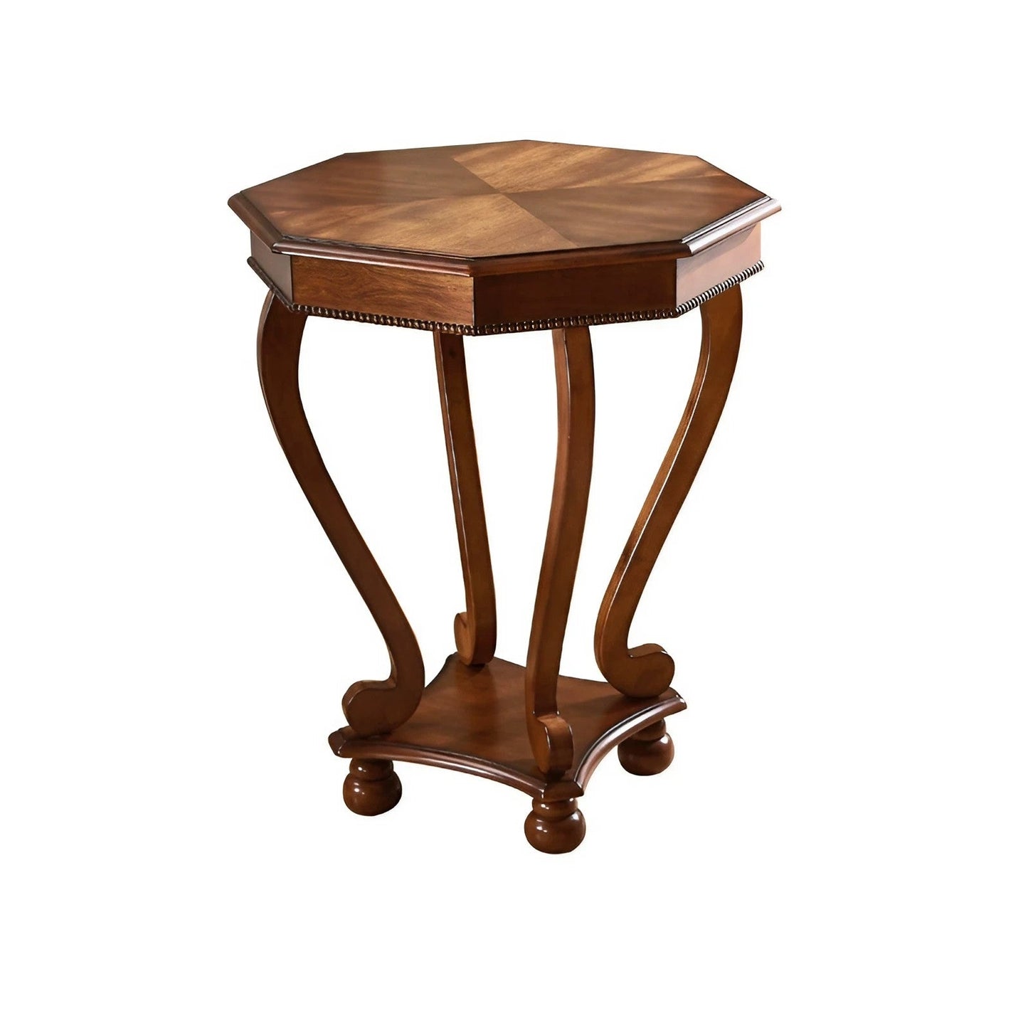 Solid Wood Polygonal Octagonal Telephone Table Creative Sofa Side Table