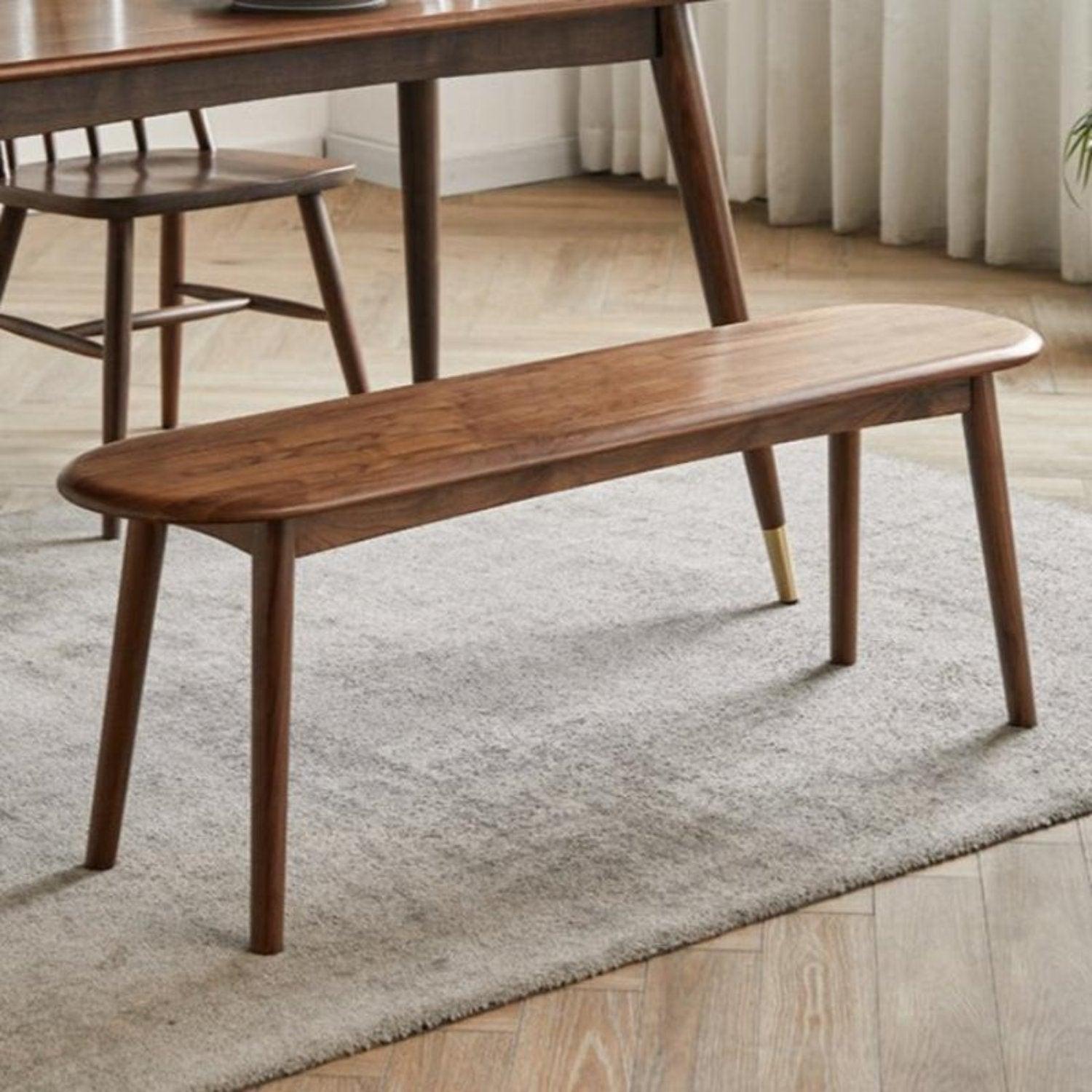 Oak Wood Nordic Long Bench – Woodartdeal
