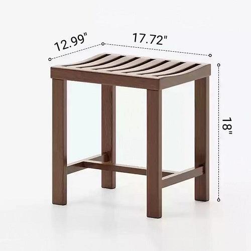 Solid Wood Waterproof And Non-Slip Bathroom Stool