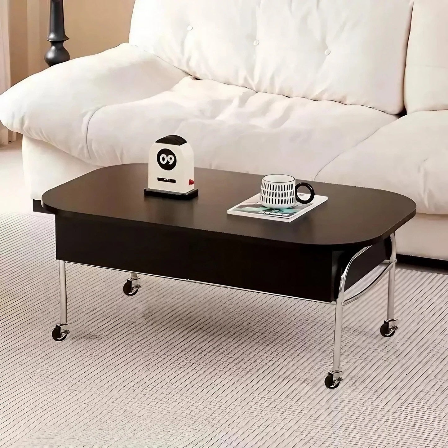 Liftable Coffee Table And Dining Table Movable Side Table