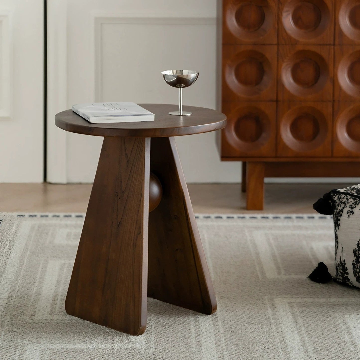 Minimalist  Ash Solid Wood Side Table