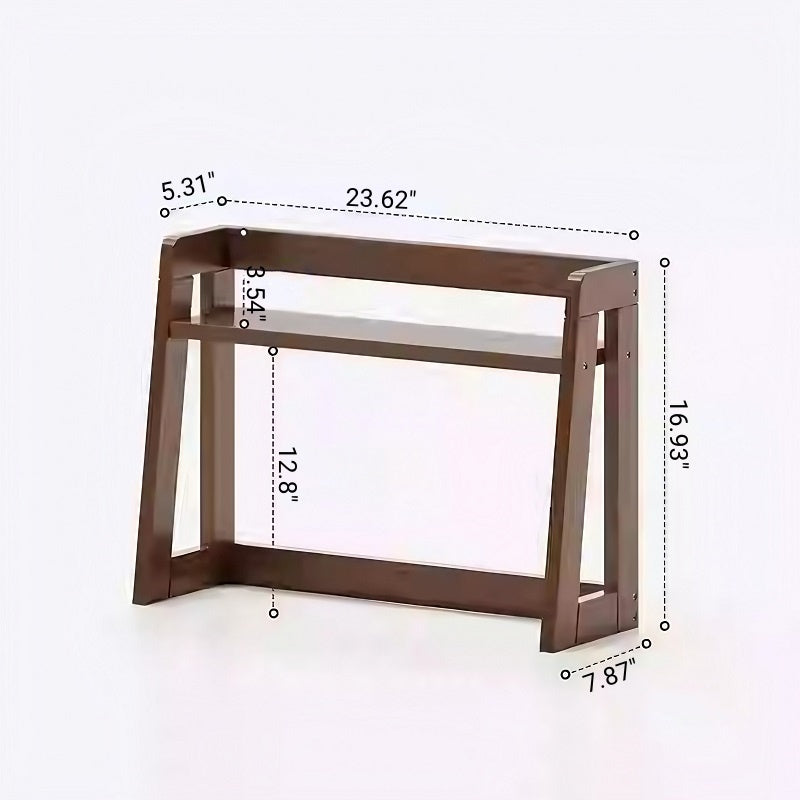 Solid Wood Desktop Bookshelf Storage Rack