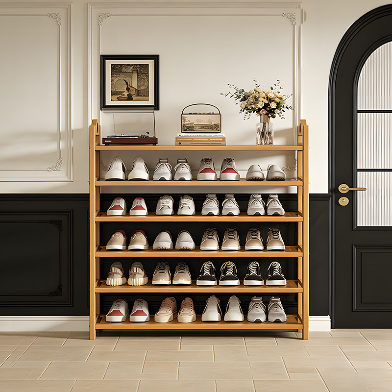 Bamboo Shoe Rack, Multi-Tier Shoe Storage Rack, Open-Style Freestandin ...