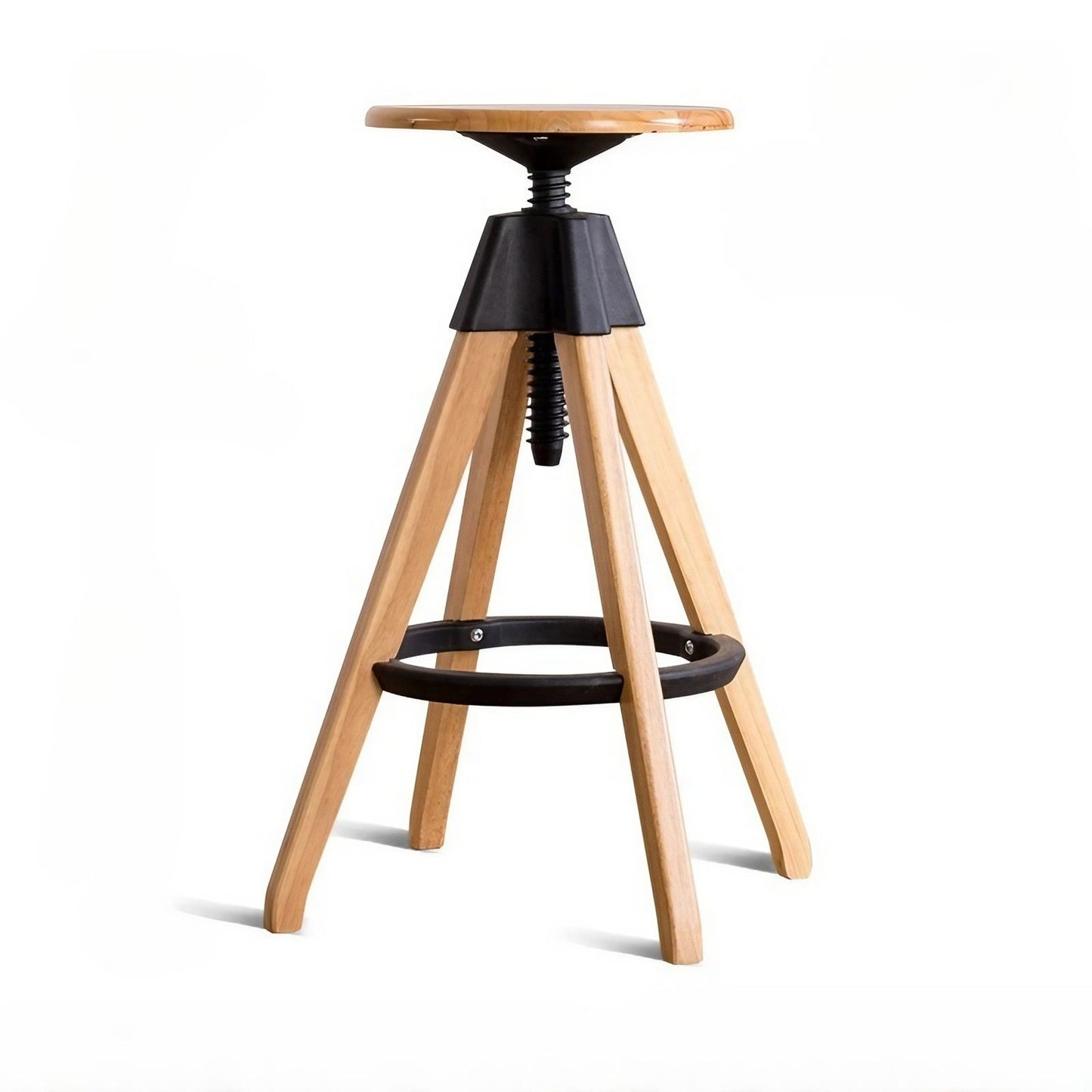 Simple Wood Swivel Lift Stools Counter Stools Bar Stools